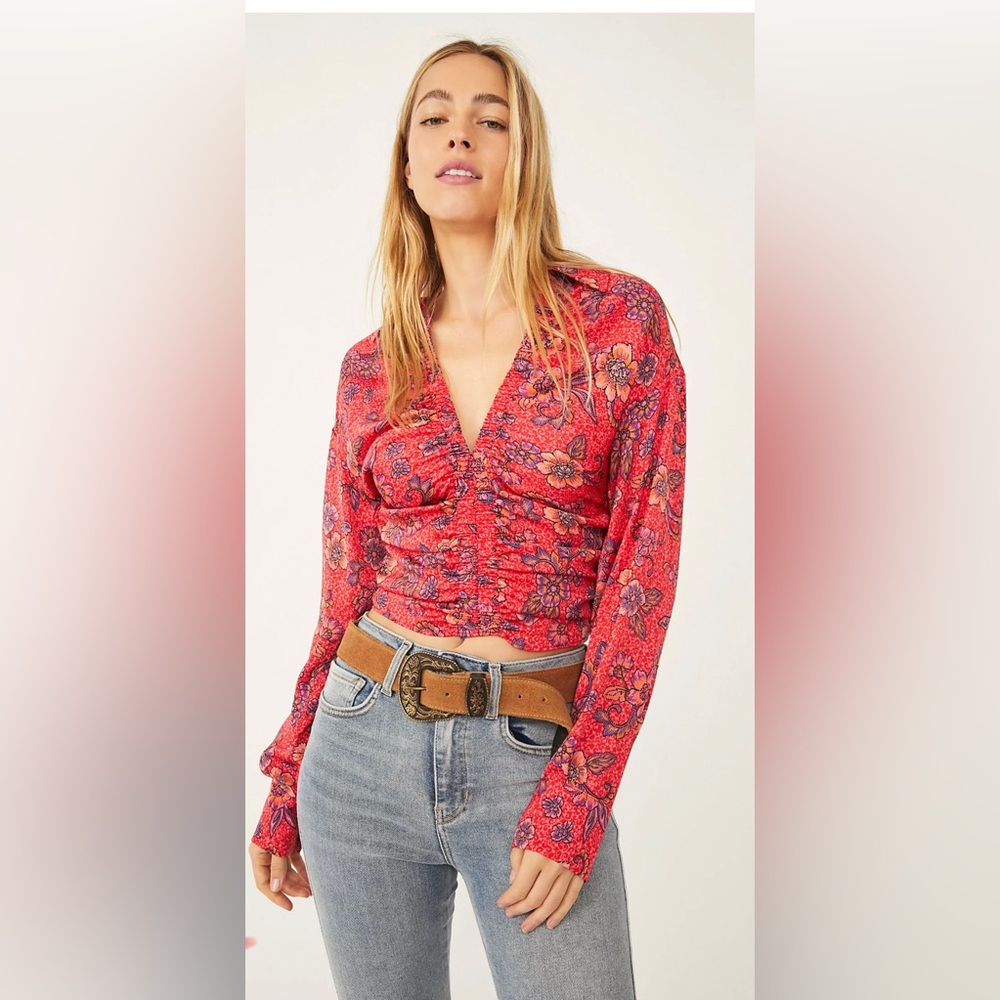 NWT BEAUTIFUL FREE PEOPLE WOMENS BLOUSE - Picture 1 of 12